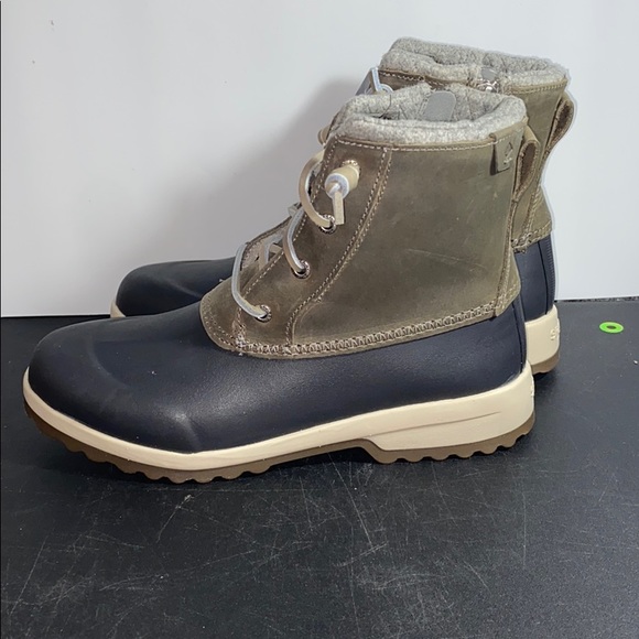 LADIES SPERRY MARITIME REPEL GREY WATERPROOF BOOTS - Picture 6 of 11